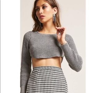 Super Cropped Knit Sweater